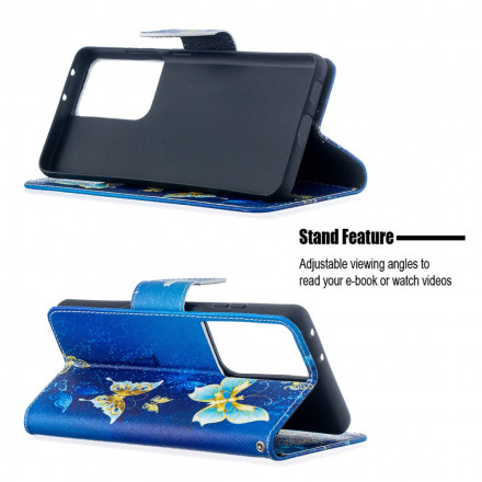 Samsung Galaxy S21 Ultra 5G Hoesje Vlinders