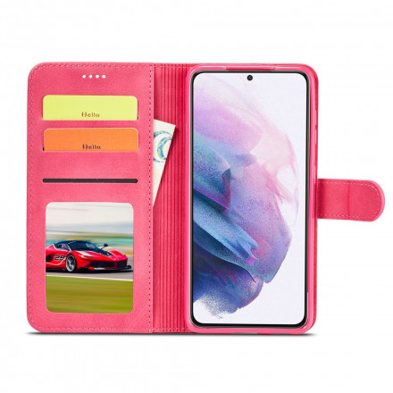 Samsung Galaxy S21 5G Hoesje LC.IMEEKE Leder effect Samsung Galaxy S21 5G Hoesje LC.IMEEKE Leder effect