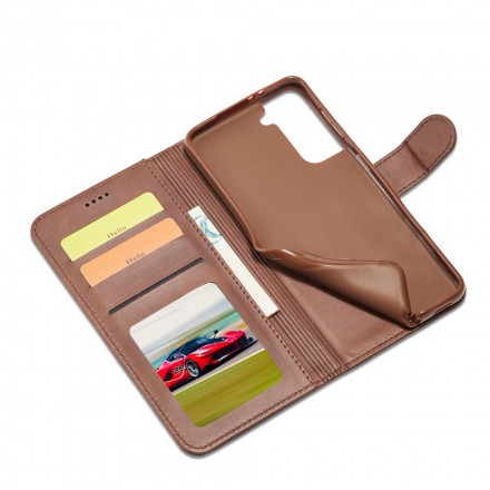 Samsung Galaxy S21 5G Hoesje LC.IMEEKE Leder effect