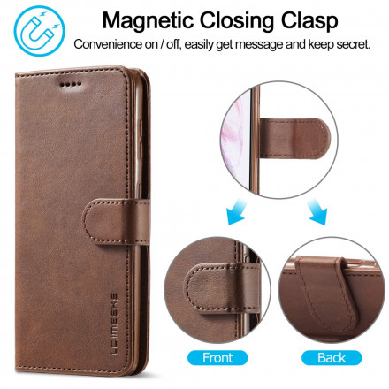 Samsung Galaxy S21 5G Hoesje LC.IMEEKE Leder effect