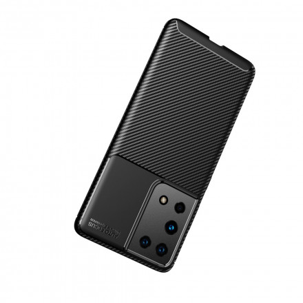 Samsung Galaxy S21 Ultra 5G Flexibele Koolstofvezel Textuur Hoesje