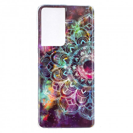 Samsung Galaxy S21 Ultra 5G hoesje Floralies Series Fluorescerende