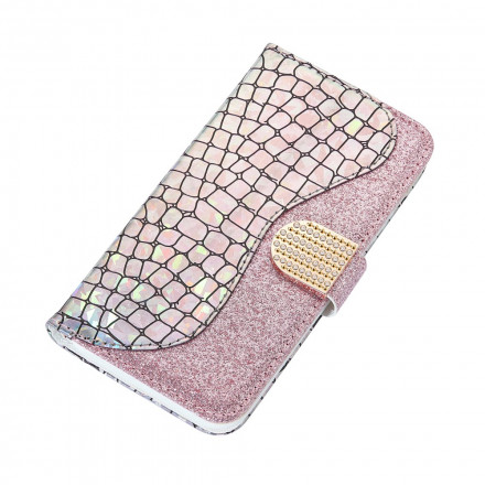 Samsung Galaxy S21 Ultra 5G Croco Diamant Hoesje