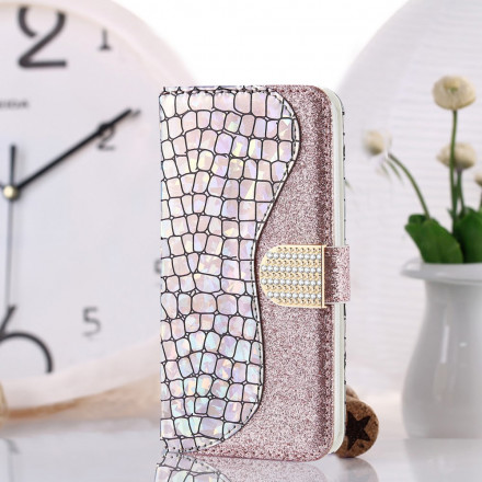 Samsung Galaxy S21 Ultra 5G Croco Diamant Hoesje