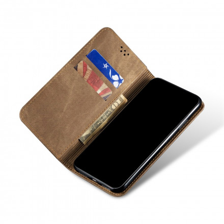 Flip Cover Xiaomi Redmi Note 9 5G / Redmi Note 9T 5G Jeans stof