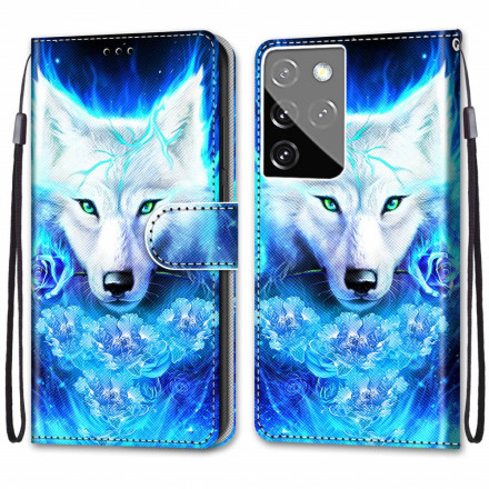 Samsung Galaxy S21 Ultra 5G Hoesje Magic Wolf