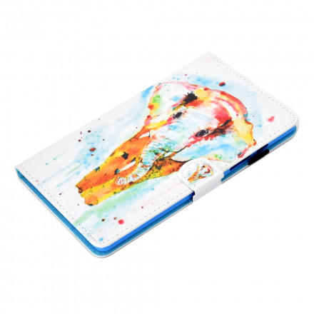 Samsung Galaxy Tab A7 (2020) Waterverf Olifant Hoesje