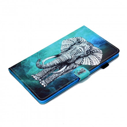 Samsung Galaxy Tab A7 hoesje (2020) Tribal Olifant