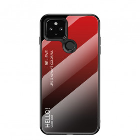 Google Pixel 5 Cover Hallo Aangemaakt Glas