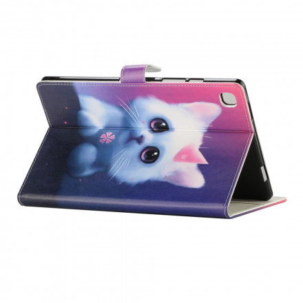 Samsung Galaxy Tab A7 (2020) Hoesje Kitten Wit