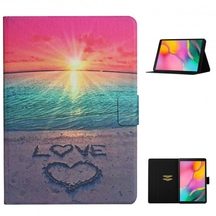 Samsung Galaxy Tab A7 hoesje (2020) Zonsondergang liefde