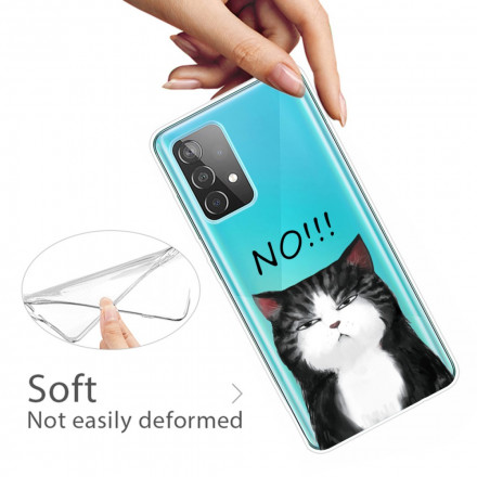 Samsung Galaxy A52 5G hoesje De kat die nee zegt