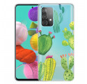 Samsung Galaxy A52 5G Cactus Waterverf Hoesje