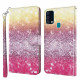 Samsung Galaxy A32 5G Light Spot Glitter Hoesje Magenta