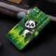 Samsung Galaxy A32 5G Lichtpuntje Panda en Bamboe Hoesje
