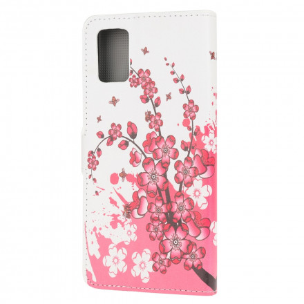Samsung Galaxy A32 5G tropische bloemen case
