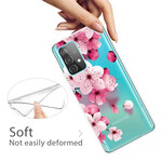 Samsung Galaxy A32 5G Hoesje Kleine Roze Bloemen