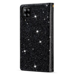 Samsung Galaxy A42 5G Glitter Portemonnee Zip Case