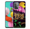 Samsung Galaxy A32 5G Flexibele Hoesje Love Owls