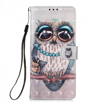 Samsung Galaxy A32 5G Miss Owl Lanyard geval