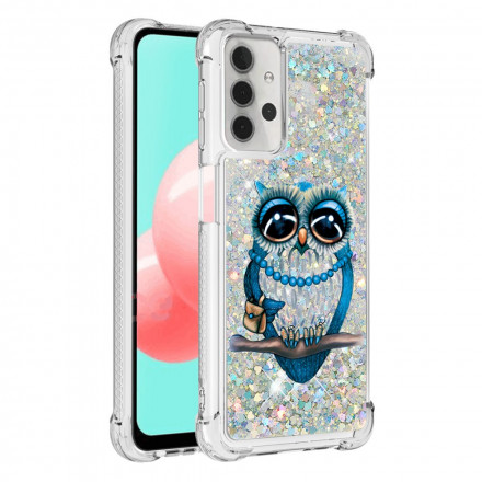 Samsung Galaxy A32 5G hoesje Miss Owl Glitter