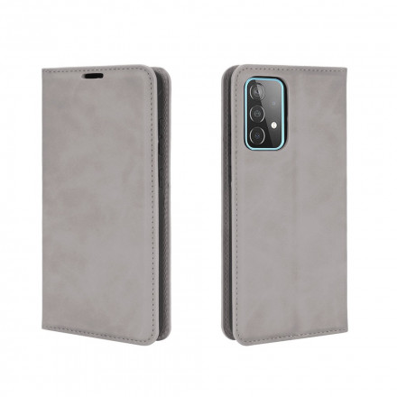 Flip cover Samsung Galaxy A52 5G Zacht lederen effect