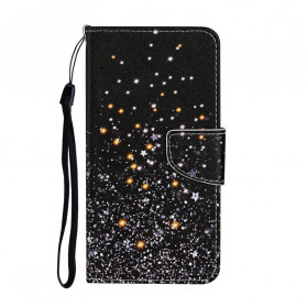 Samsung Galaxy A52 5G Ster en Glitter Hoesje met Koord