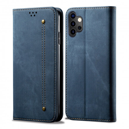 Flip Cover Samsung Galaxy A32 5G Jeans stof