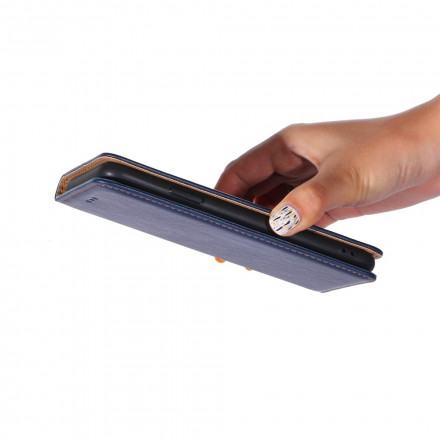 Flip cover Samsung Galaxy A32 5G leer effect monochroom Flip cover Samsung Galaxy A32 5G leer effect monochroom