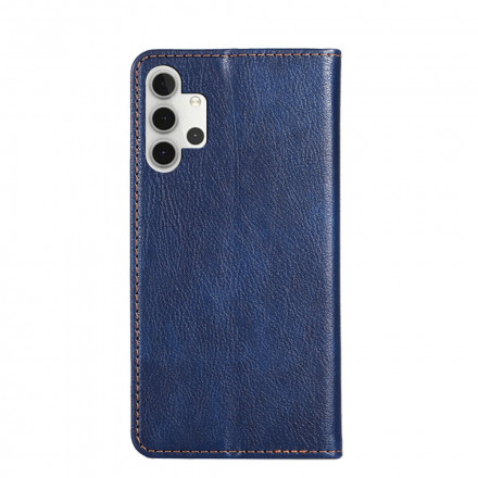 Flip cover Samsung Galaxy A32 5G leer effect monochroom Flip cover Samsung Galaxy A32 5G leer effect monochroom