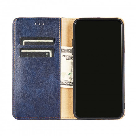 Flip cover Samsung Galaxy A32 5G leer effect monochroom Flip cover Samsung Galaxy A32 5G leer effect monochroom