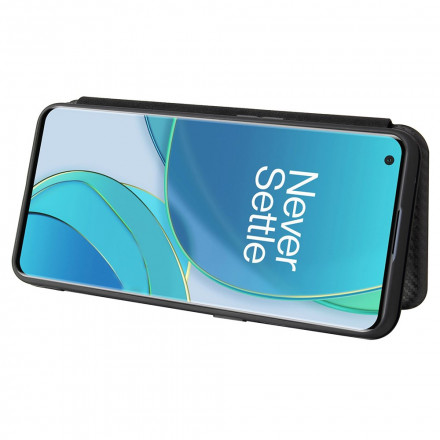 Flip Cover OnePlus 9 Silicone Carbon
