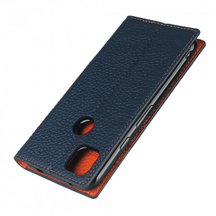 Flip Cover Google Pixel 4a lederen riem echte Lychee