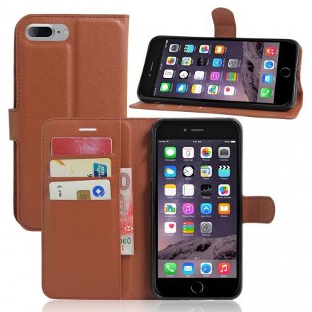 Leder effect iPhone 7 Plus hoesje Leder effect iPhone 7 Plus hoesje
