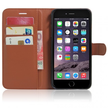 Leder effect iPhone 7 Plus hoesje Leder effect iPhone 7 Plus hoesje