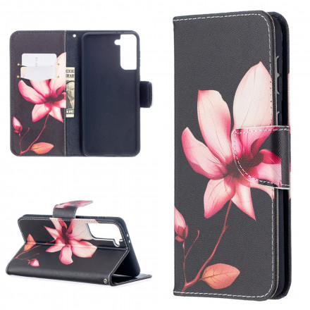 Samsung Galaxy S21 Plus 5G Hoesje Roze Bloem Samsung Galaxy S21 Plus 5G Hoesje Roze Bloem