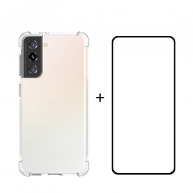 Samsung Galaxy S21 Ultra 5G Case en gehard glas Combo ENKAY