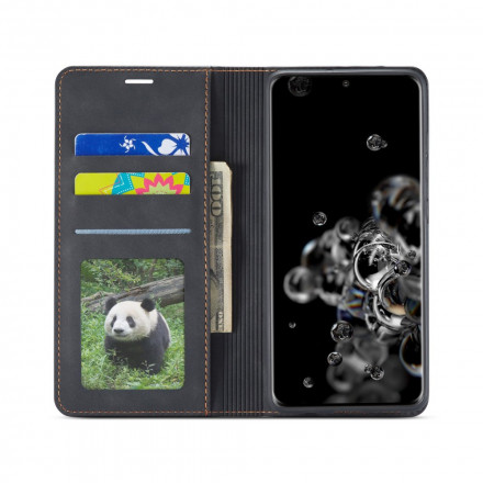 Flip cover Samsung Galaxy S21 Plus 5G Leder Effect VOORWENW