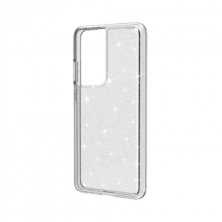 Samsung Galaxy S21 Ultra 5G Duidelijke Glitter Cover