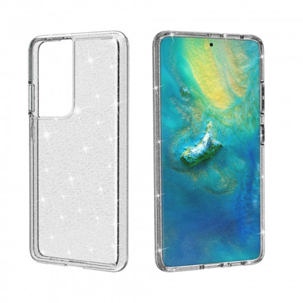 Samsung Galaxy S21 Ultra 5G Duidelijke Glitter Cover