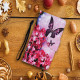 Samsung Galaxy S21 Ultra 5G hoesje Bloemen Vlinders Lanyard