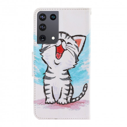 Samsung Galaxy S21 Ultra 5G Kitten Strap Case