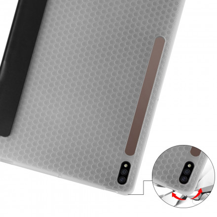 Smart Case Silicone en Kunstleer Samsung Galaxy Tab S7 Plus