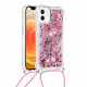 iPhone 12 Mini Glitter & String Hoesje