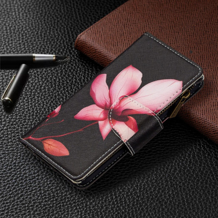 Hoesje voor iPhone 11 Zakje met rits Bloem