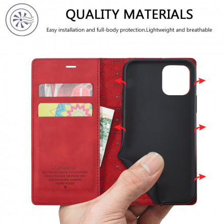 Flip cover iPhone 11 LC.IMEEKE Leder Effect