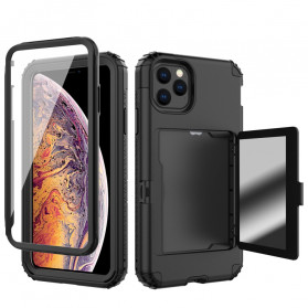iPhone Hybride Hoesje Kaarthouder en Spiegel