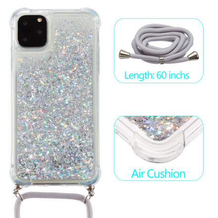 iPhone 11 Pro Glitter & Koord Hoesje