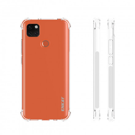 Xiaomi Redmi 9C Case Combo Hoesje en gehard glas ENKAY scherm