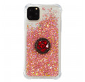 iPhone 11 Pro Max Glitter Hoesje met Stand Ring